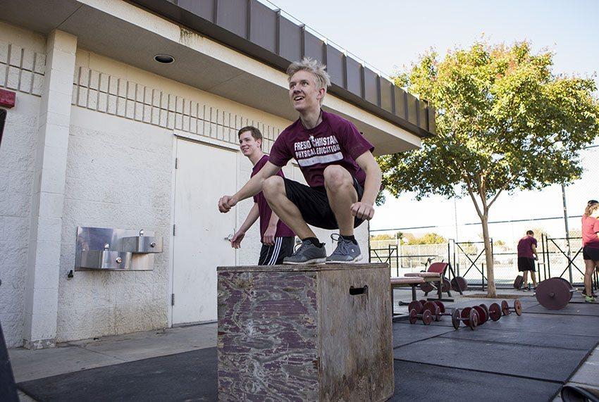 Strength and conditioning, P.E. classes encourage competitiveness, physical growth