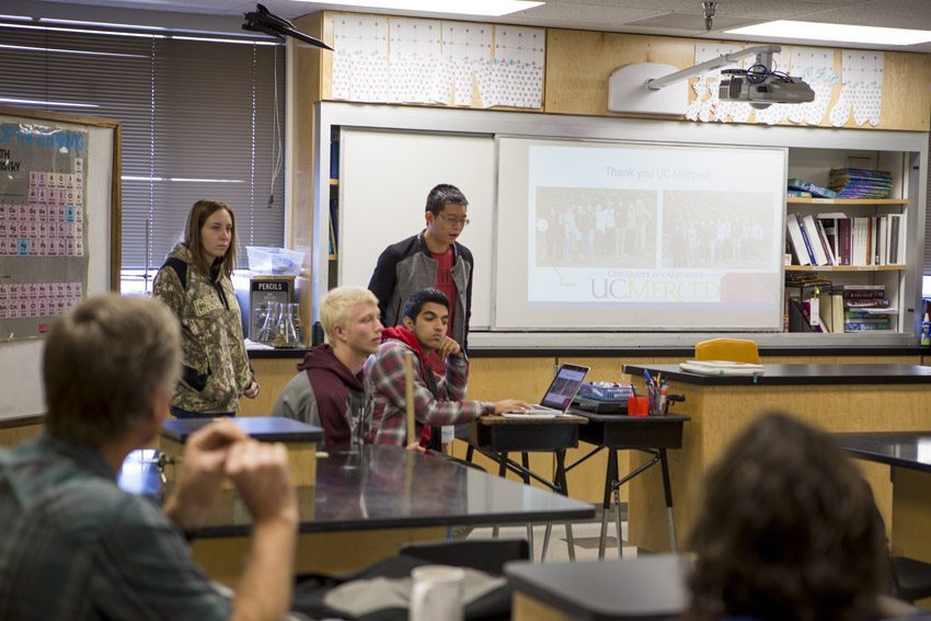 AP biology students present findings to UC Merced