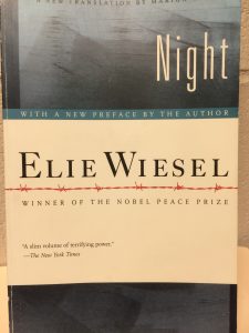 'Night' by Ellie Weisel is a best selling book about the Holocasut