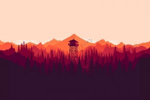 Promotional art for Firewatch