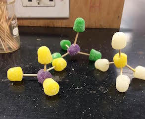 Gum drop molecules