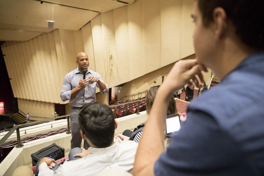 Wes Moore reaches audience through humor, relatable message
