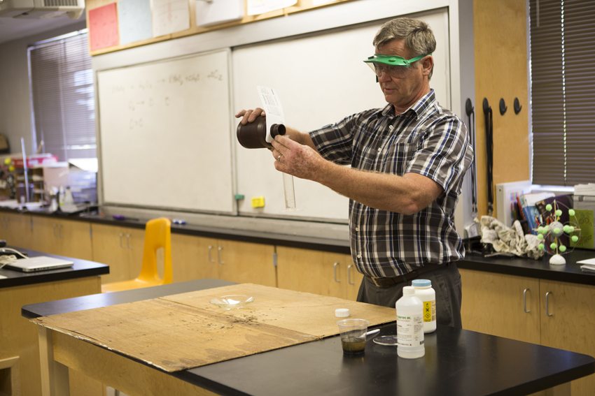 Chemistry teacher uses science to instruct critical thinking, observation