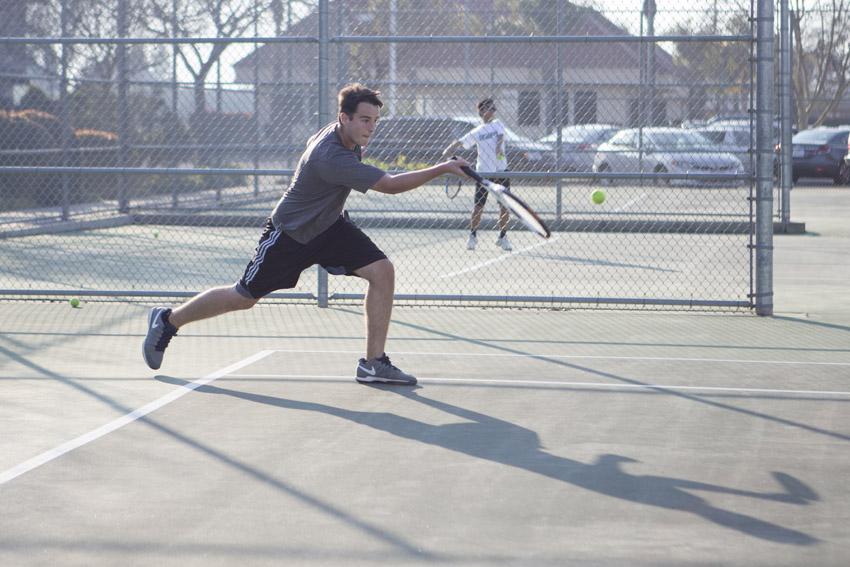 Boys take up racquets for tennis season