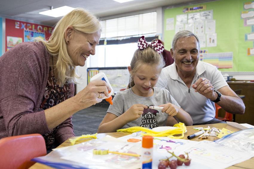 Grandparents engage with students during annual celebration