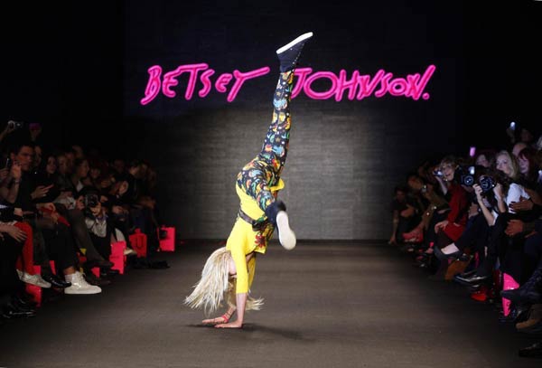 Betsy Johnson used to cartwheel down the runway at the end of her shows.
