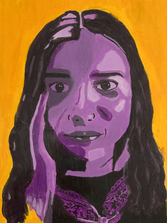 Feature Art No. 10 - Monochromatic Self Portrait