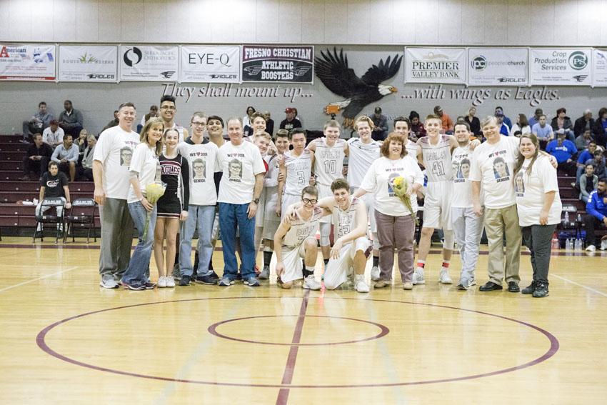 Senior night honors basketball and soccer veterans