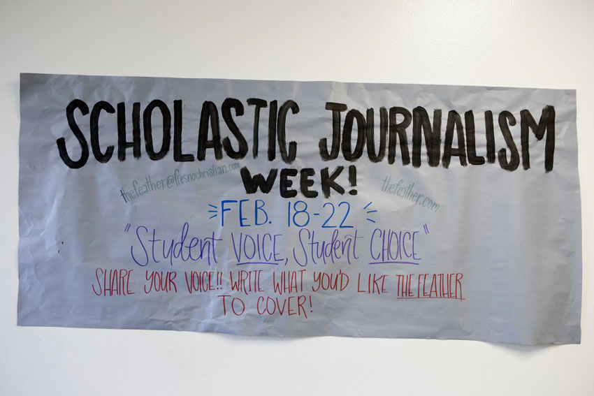 This years theme, Student Voice, Student Choice, promotes the importance of the freedom of press, Feb. 16.