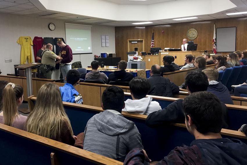 Seniors visit Fresno courthouse and participate in a mock trial