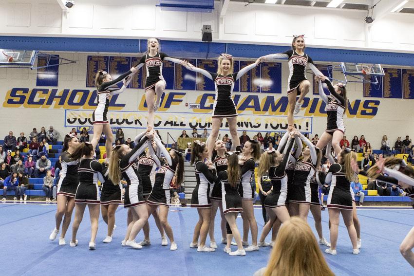 Cheer teams compete at 2019 Clovis West Pep and Cheer Showcase