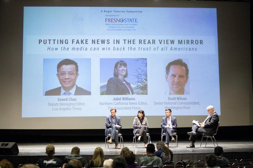 Professional journalists speak upon fake news