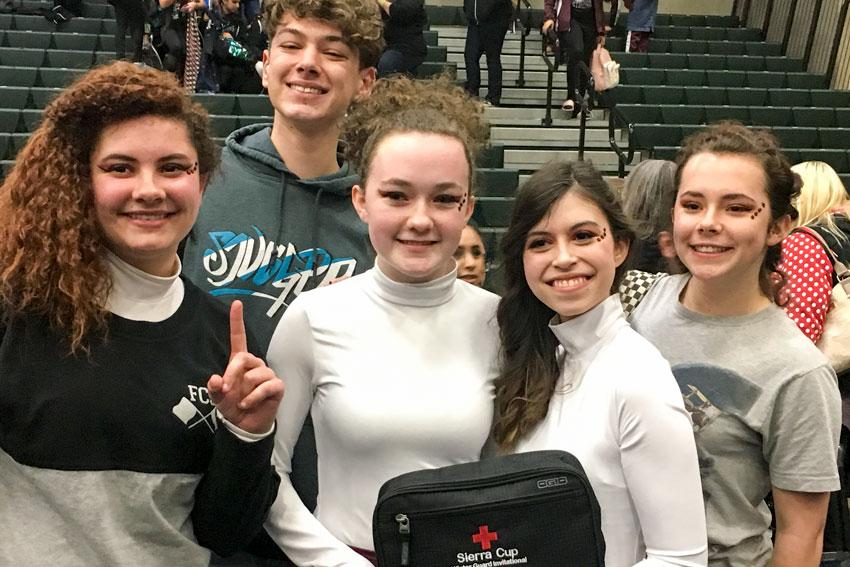 Winter guard places first