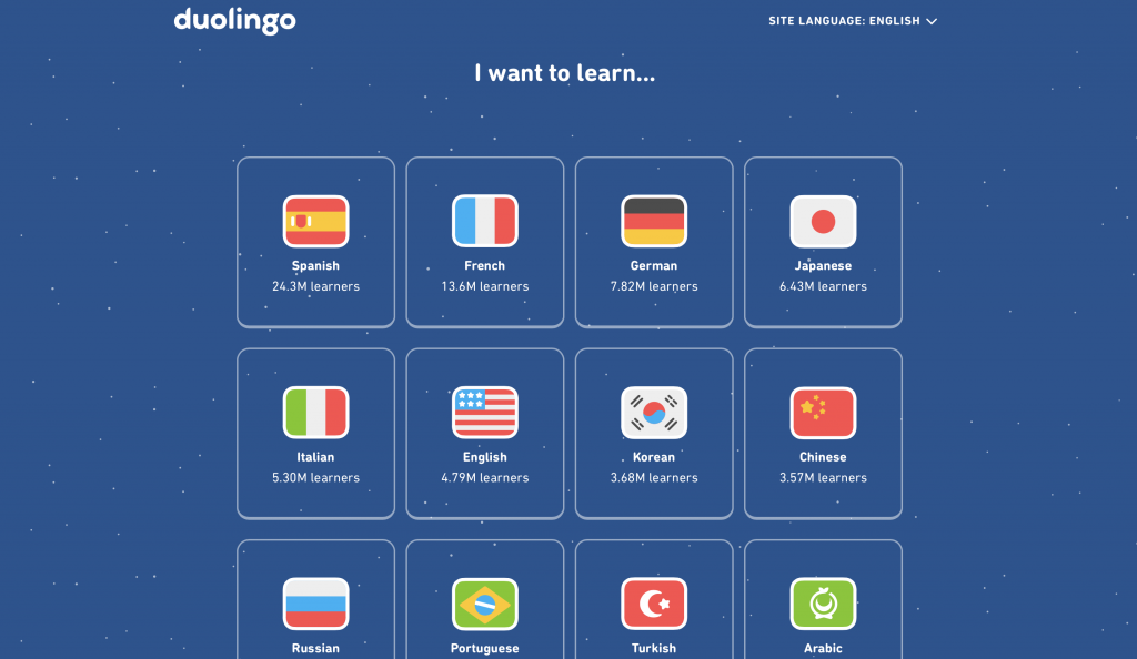 Duolingo offers free foreign language courses