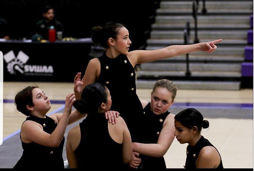 Winter guard fine-tunes choreography for first performance