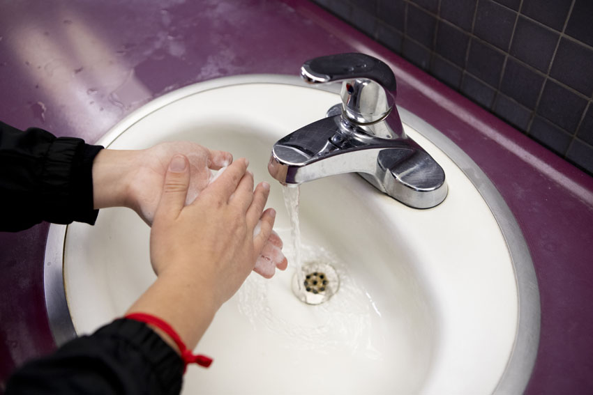 According to Centers for Disease Control and Prevention (CDC) you should wash your hands for about 20 seconds.