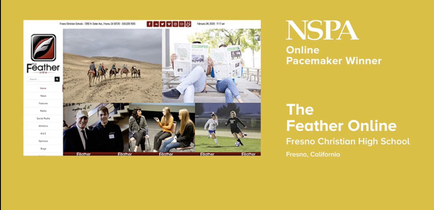 Feather a 2020 NSPA Online Pacemaker winner