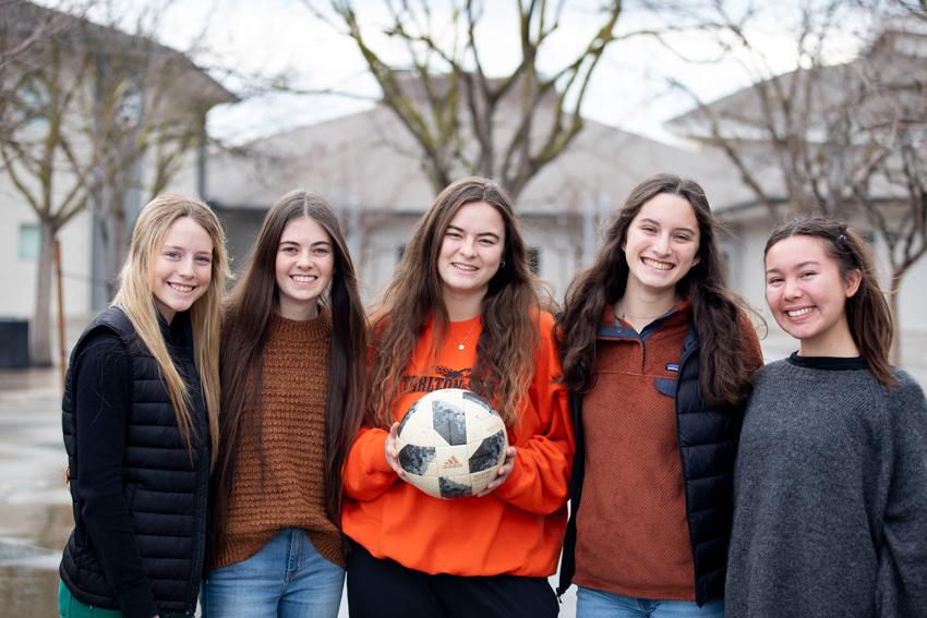 Honoring senior soccer girls