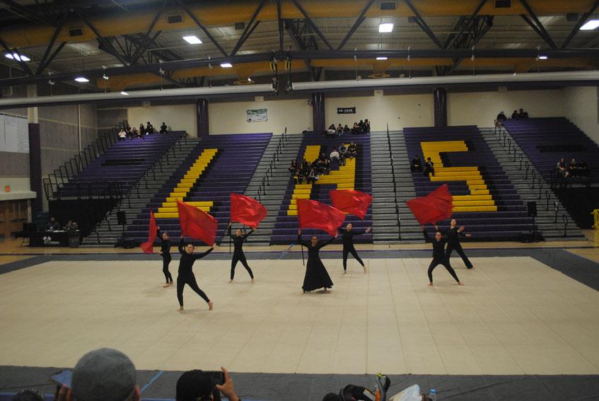 Color+guard+earns+gold+at+opening+competition
