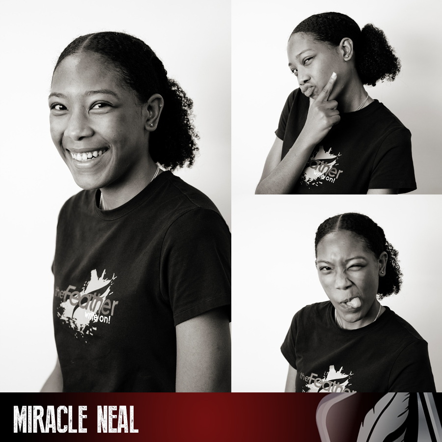Editor in Chief for the 2023-24 is Senior Miracle Neal, who stepped into the role after her first year on the team. 