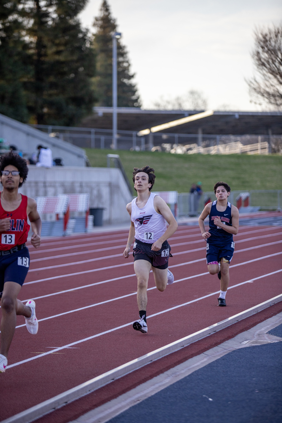 Sophomore Matt Tacchino competes in his first Track meet at the Buchanan Distance Classic in the 800 meters, Feb 23.