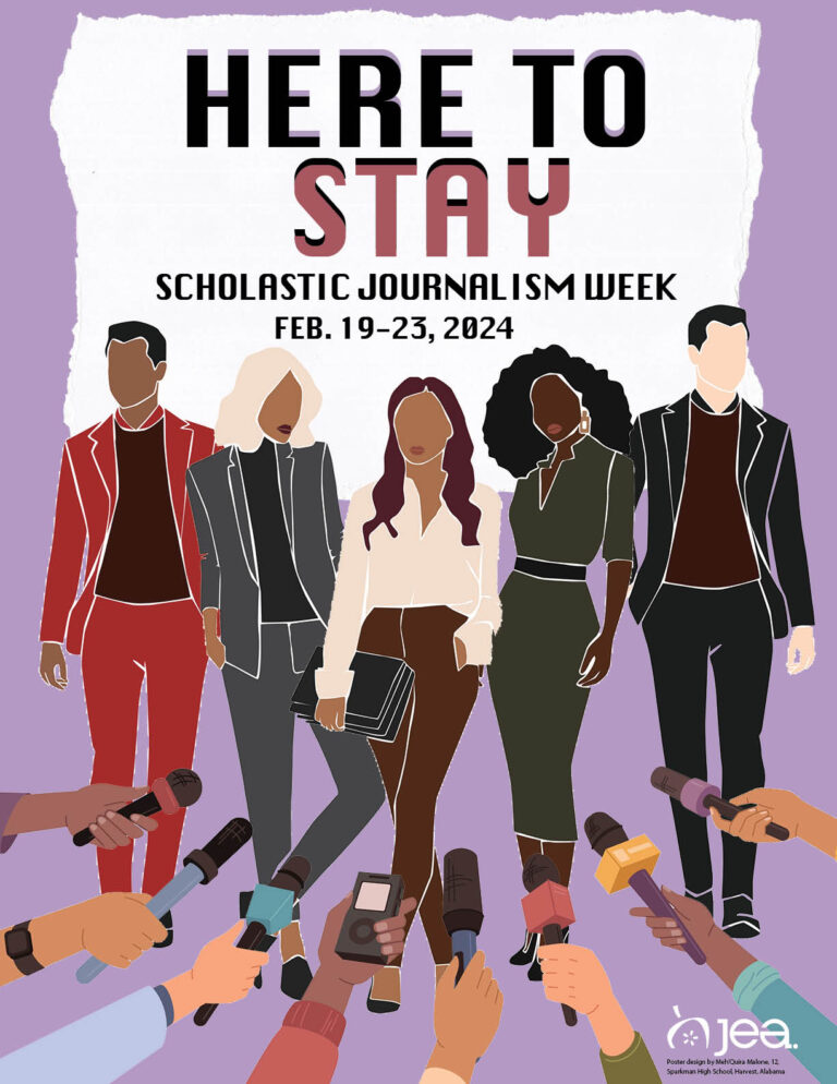 2024 Scholastic Journalism Week promotion poster. 