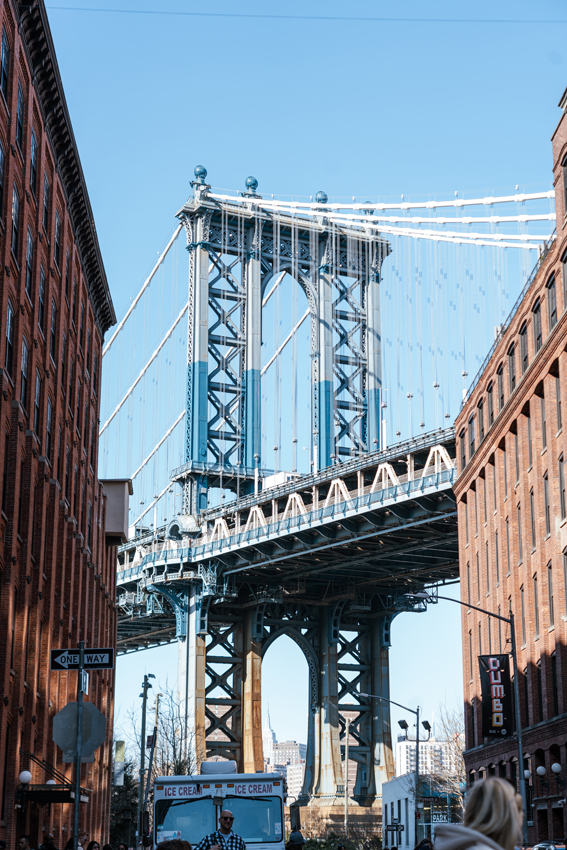 Over 10,000 pedestrians walk the Brooklyn Bridge on a daily basis.