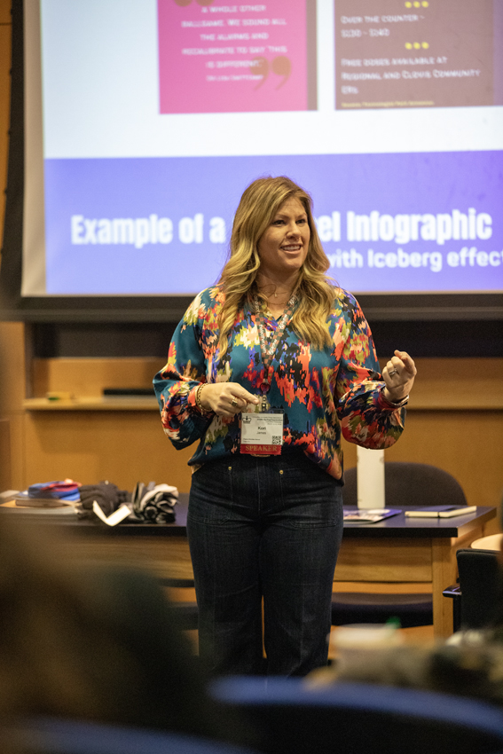 Kori James taught three sessions during the first day of the conference. 