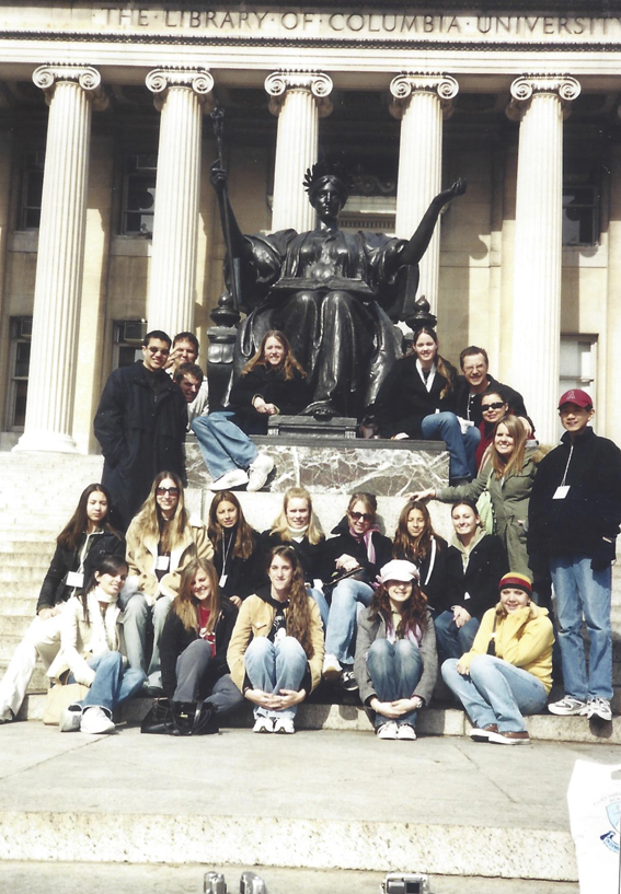 The 2005 Feather team traveled to Columbia University and won first place with marks of distinction for the National Scholastic Press Association. 