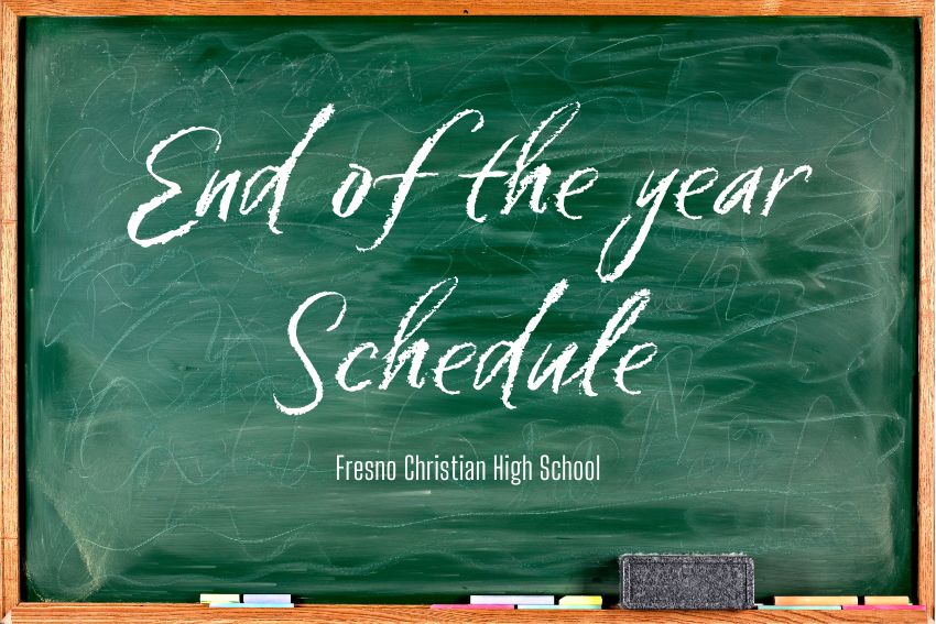End of the year SCHEDULE