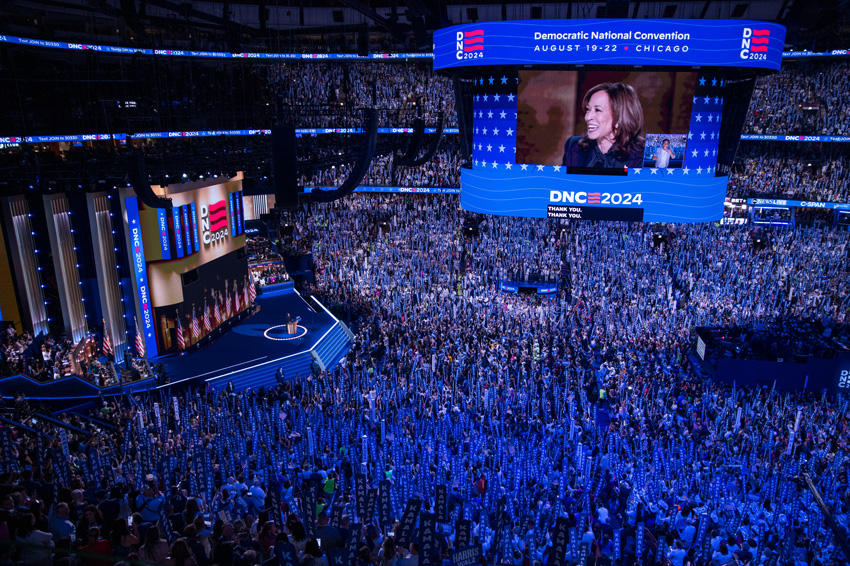 Kamala Harris delivers her much anticipated acceptance speech at the Democratic National Convention, Aug. 22.