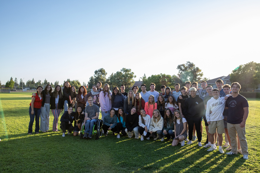 Students come together for Senior Sunrise, Aug. 22.