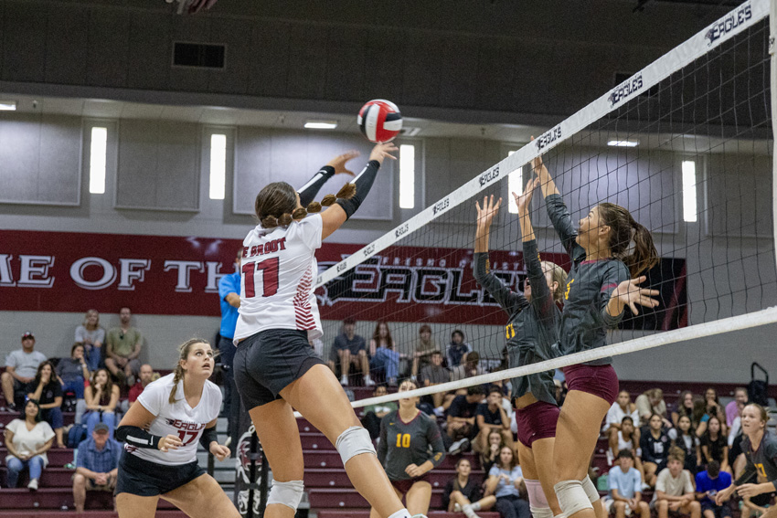 FC girls volleyball plays Clovis West in a preseason match-up, Aug. 28.