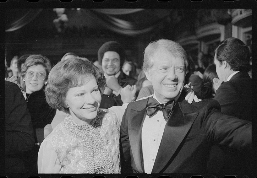 President Jimmy Carter and First Lady Rosalynn Carter at his Inauguration Day celebrations - Library of Congress