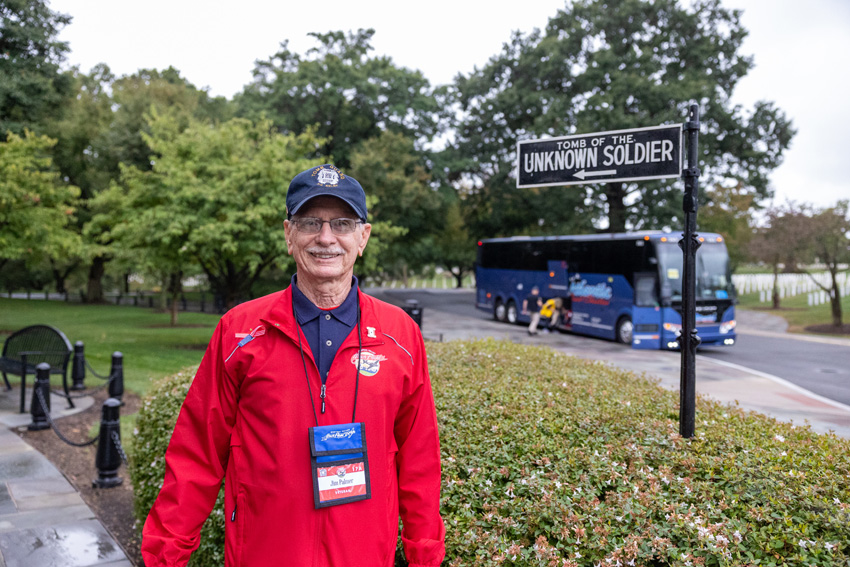 Jim Palmer at Arlington National Cemetery. 