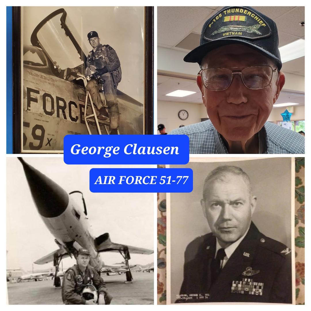 George Clausen served in the U.S. Air Force from 1951-77 .