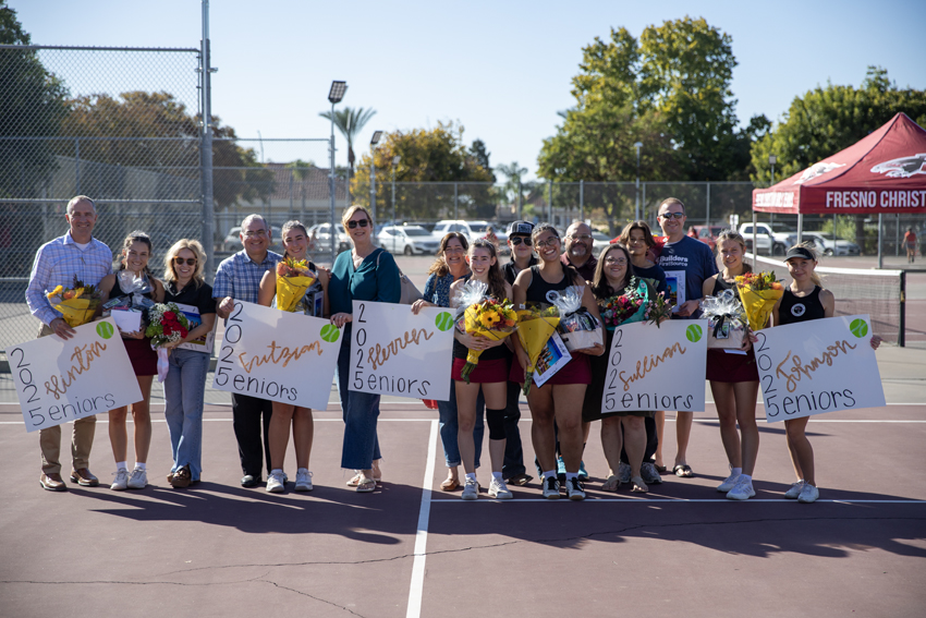 Tennis Girls Senior Night!