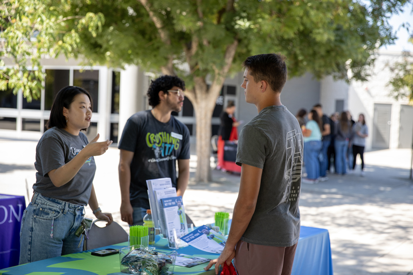 Braxton Bay, '25, learns more about the different aspects that Clovis Community college brings to campus.