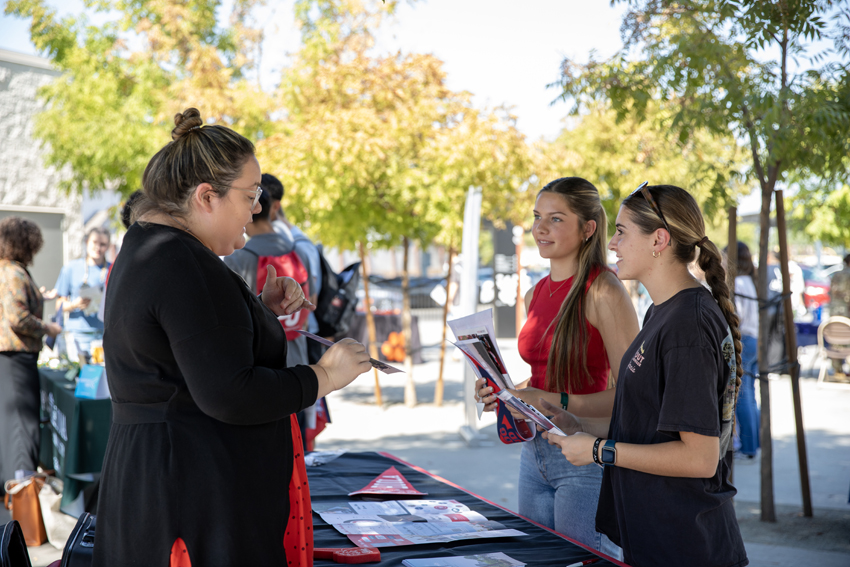 Seniors Mallory Friesen and Julia Castiglione hope to learn more about which path is best for them by speaking to different college recruiters about their schools.