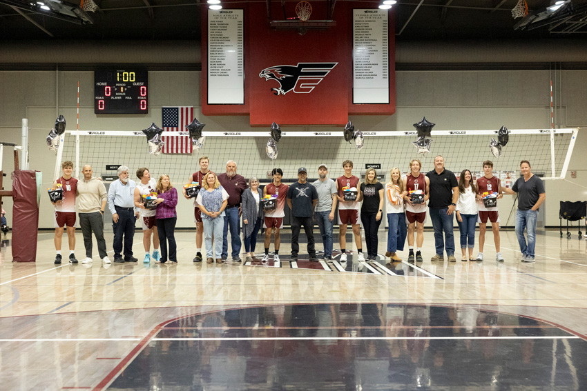 Boys Volleyball Senior Night 2023 honoring Zach Vanderlinden.