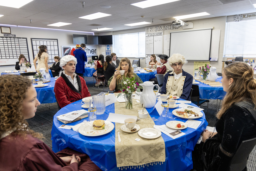 AP students and teacher, Kori James speak on the topics of women's rights, slavery and beliefs. 