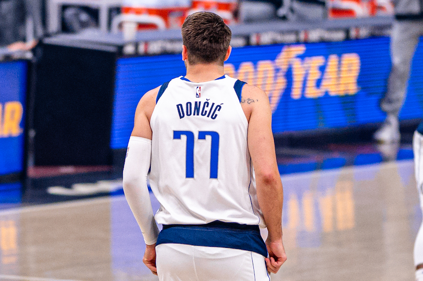 Luka Dončić played for the Dallas Mavericks for seven seasons.