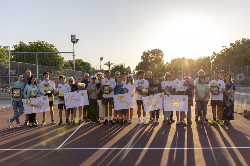 Tennis boys senior night