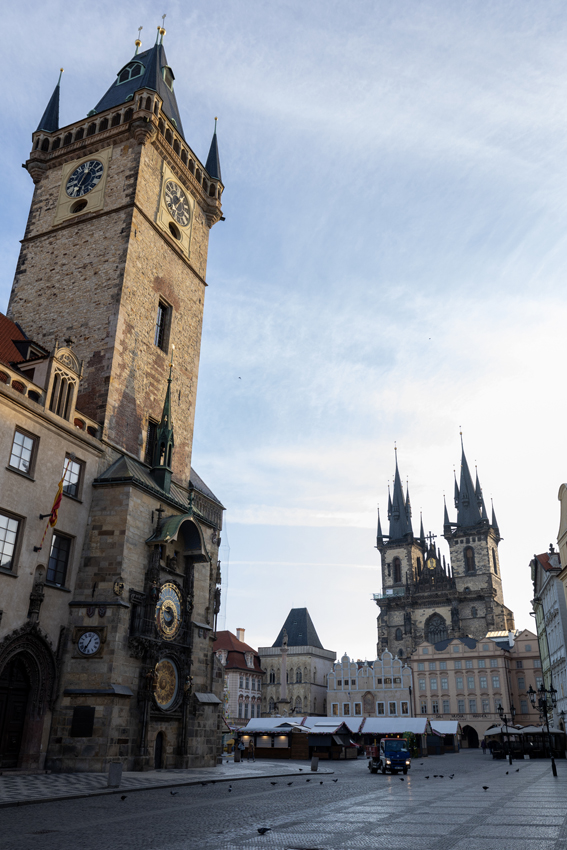 Prague's architecture is all the more beautiful to view with the absence of people on early mornings.