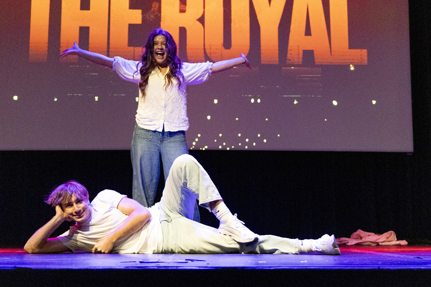 Seniors Danielle Arndt and Benson Elbert took first place in the Royal Battle competition.