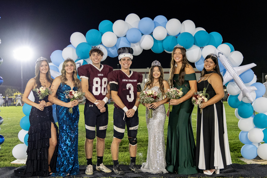 FC's 40th annual Homecoming court winners take in the win after the packed agenda of the week. 