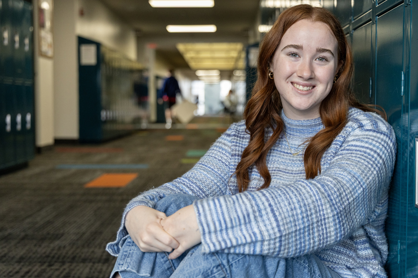 Peters tries to not wear makeup to school to allow her skin to breath and not be irritated by makeup. Embracing breakouts and scarring is natural.