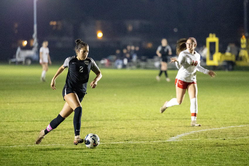Meghan Connolly, '26, captains the team by encouraging growth in young players.