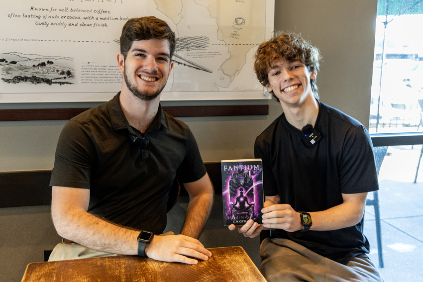 Senior Hayden Spurrier is the same age when Obwald got the idea about "Fanitum." He got to sit down and discuss the book with author Cohl Obwald.
