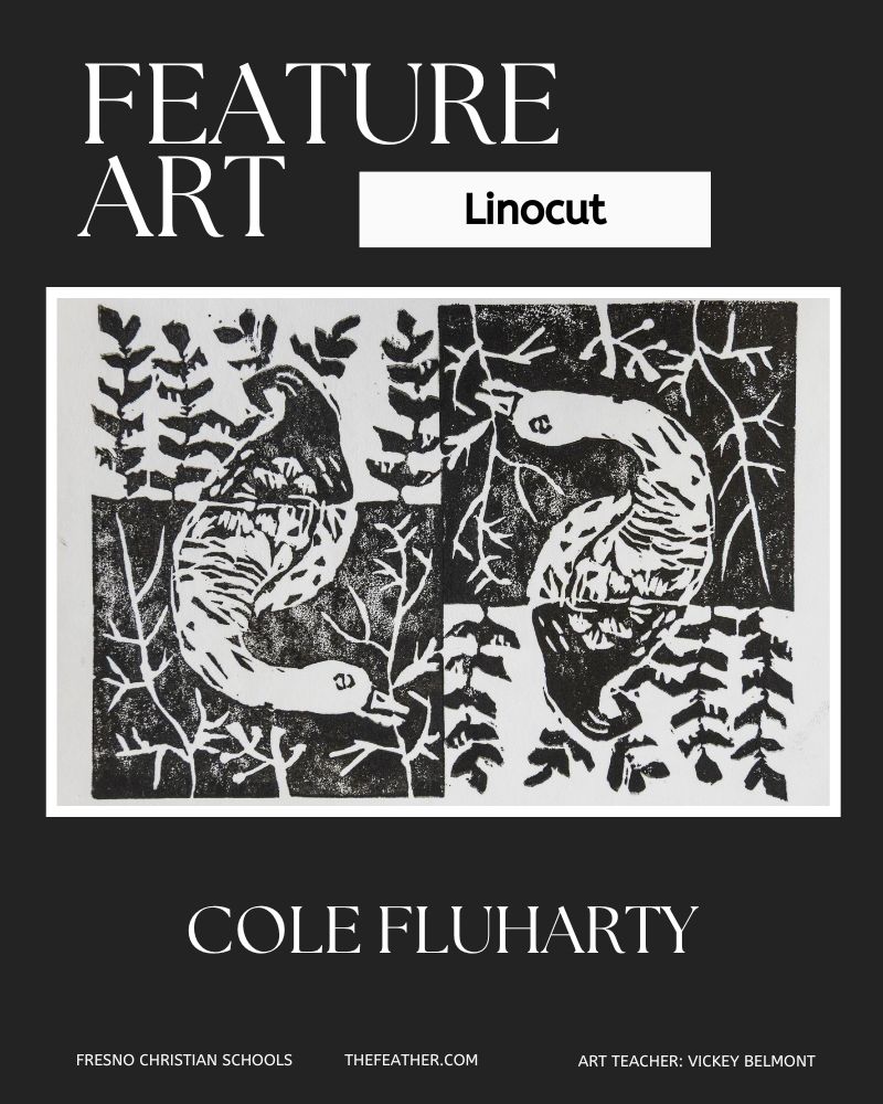 Feature Art by Cole Fluharty, '26.